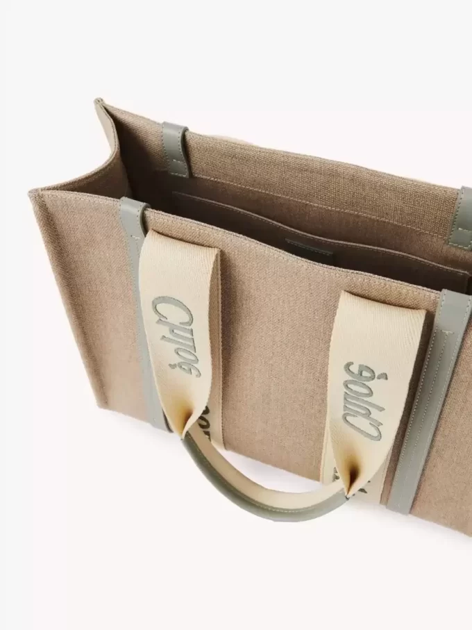 Woody tote bag in linen Woody tote bag in linen